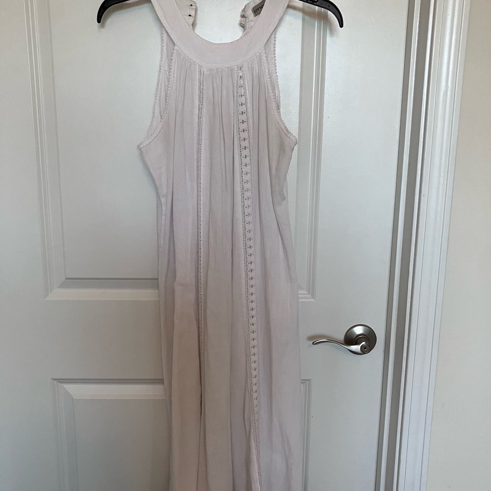 Cotton white swim cover up. Ladies M
